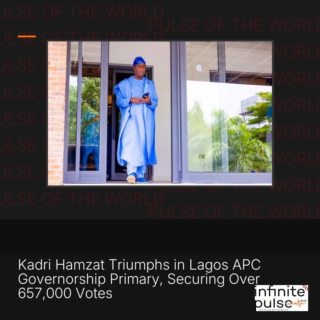Kadri Hamzat Triumphs in Lagos APC Governorship Primary, Securing Over 657,000 Votes