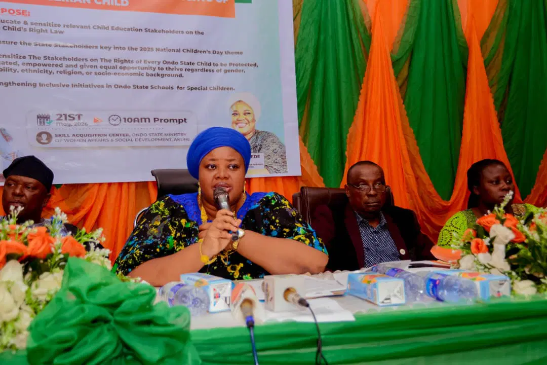 Ondo State Raises Alarm on Child Abuse and Trafficking Ahead of Children's Day