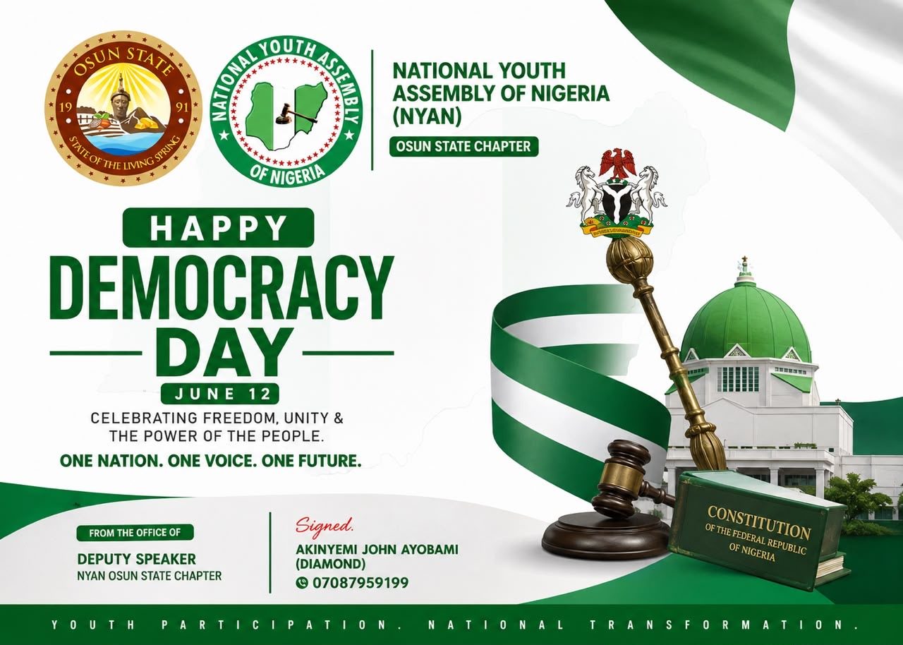 HAPPY DEMOCRACY DAY TO ALL NIGERIANS 🇳🇬