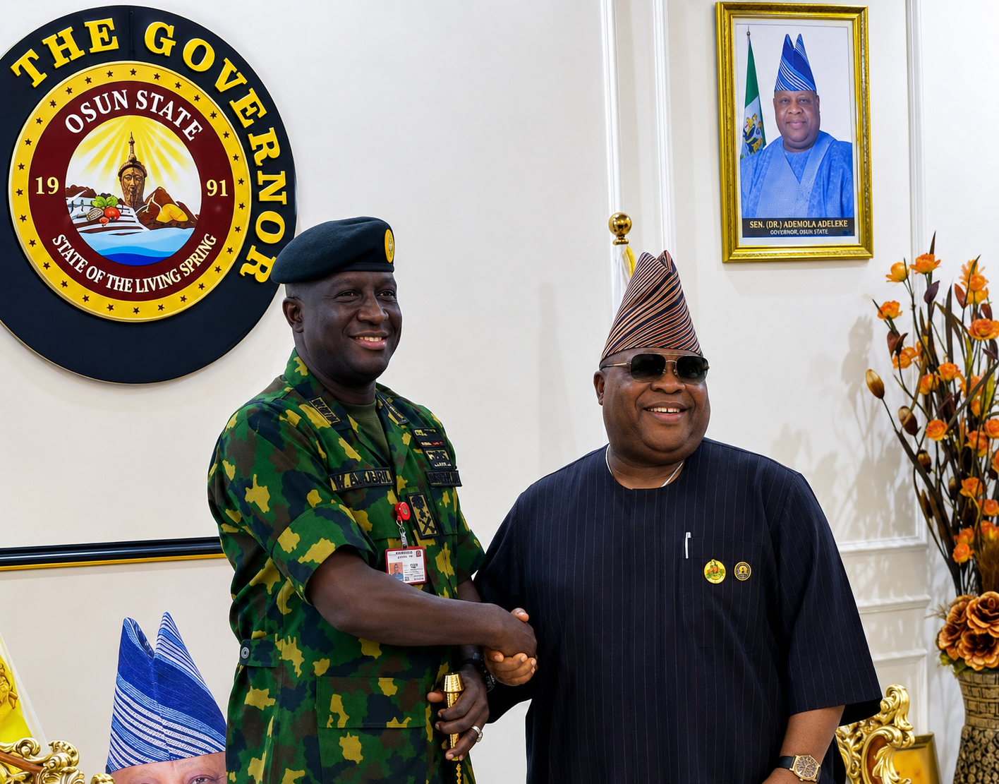 Governor Adeleke Lauds Nigerian Army, Raises Alarm Over Illegal Arms, Bandits, Political Violence in Osun