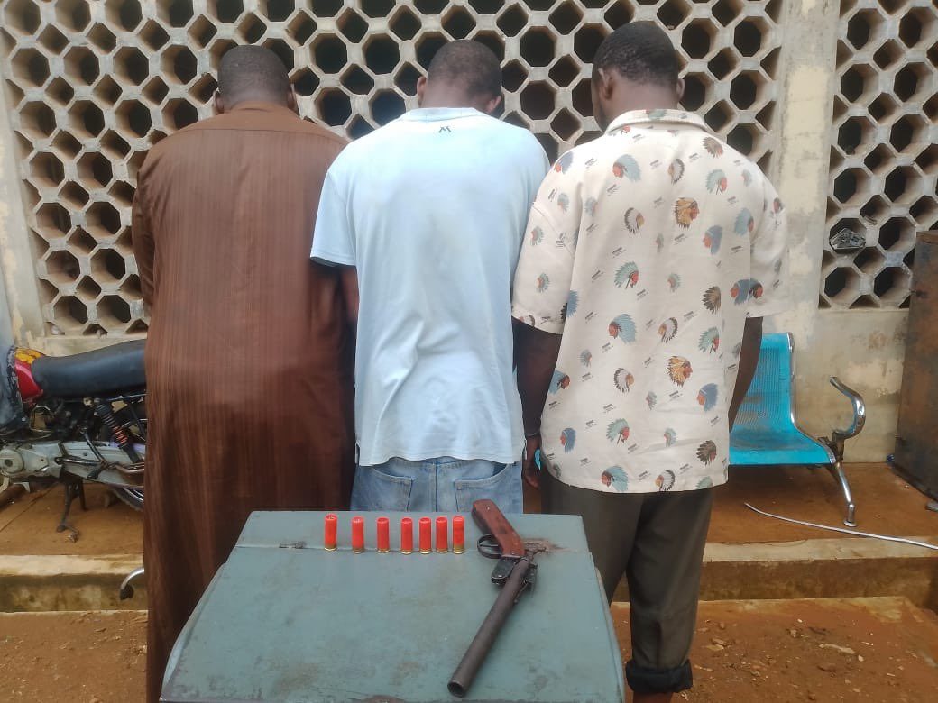 Police Arrest Three Suspected Armed Robbers, Recover Gun and Ammunition in Ibadan